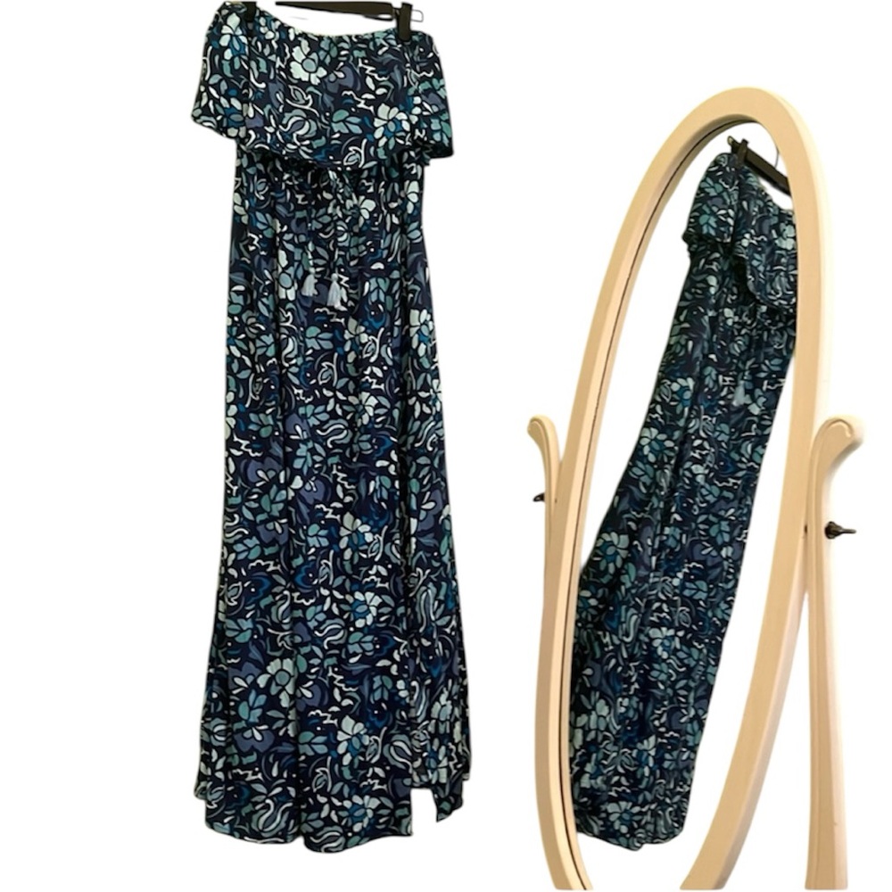 EUC Strapless Floral Japna Dress